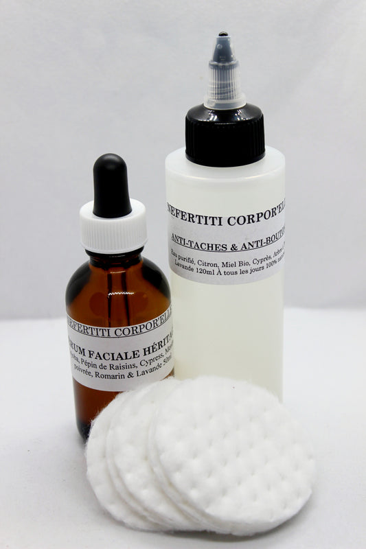 DUO ANTI-TÂCHES & ANTI-BOUTONS AVEC SÉRUM FACIALE