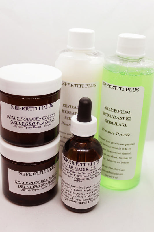 KIT COMPLET: ANTI-ALOPECIE SÉVÈRE NEFERTITI PLUS